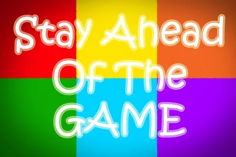 Stay ahead of the game concept Stock Illustration