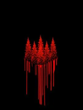 Stay Away from the Forest Stock Illustration