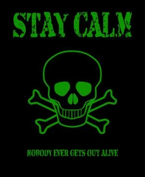 Stay Calm Stock Illustration