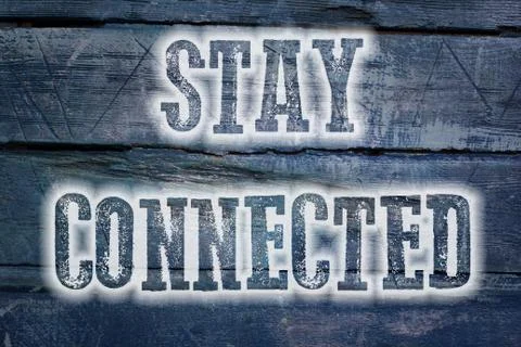 Stay connected concept Stock Illustration