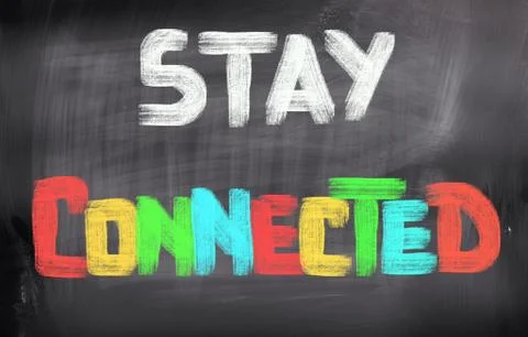 Stay Connected Concept 스톡 일러스트