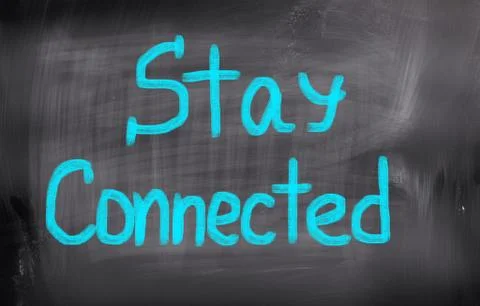 Stay Connected Concept Illustrazione stock