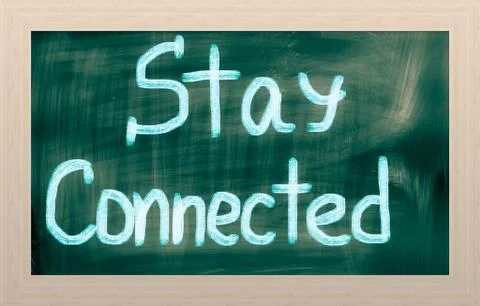 Stay Connected Concept Illustrazione stock