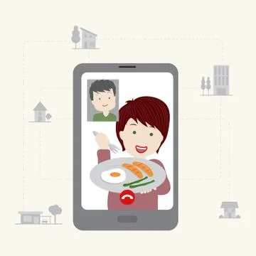 Stay connected Stock Illustration