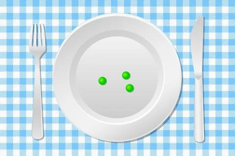 Stay on a diet Stock Illustration