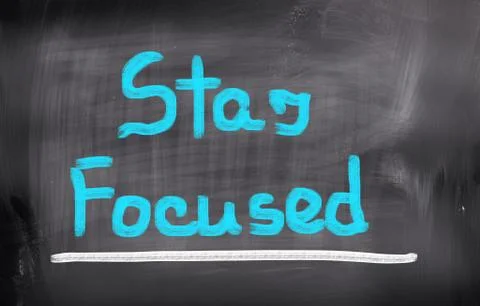 Stay Focused Concept Stock Illustration
