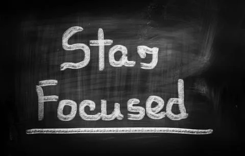 Stay Focused Concept Illustrazione stock