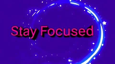 Stay focused concept with words  Stock-Footage 329452841