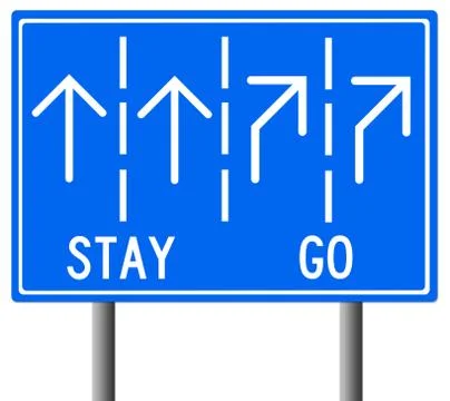 Stay go Stock Illustration