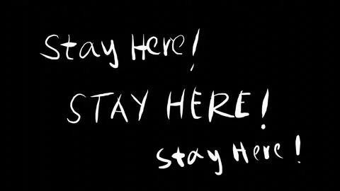 Stay here expression Video stock 276323898