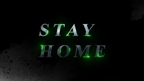 Stay Home Stock Footage