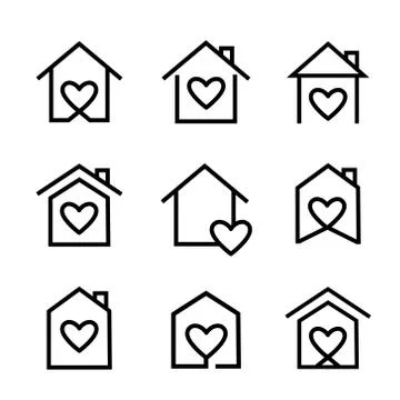 Stay at Home icon vector. Coronavirus Quarantine. Stock Illustration