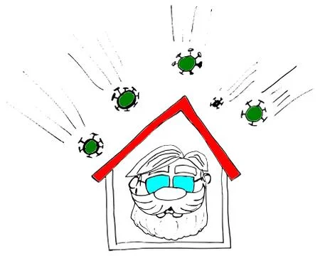 Stay at home Illustrazione stock