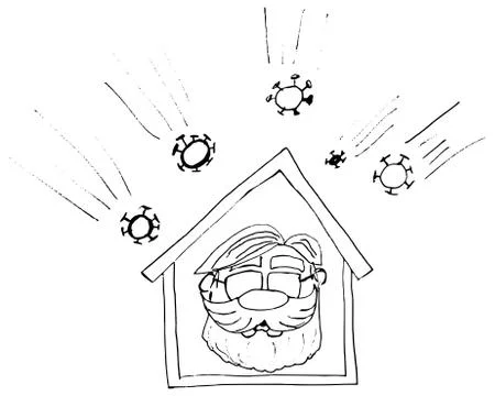 Stay at home Illustrazione stock
