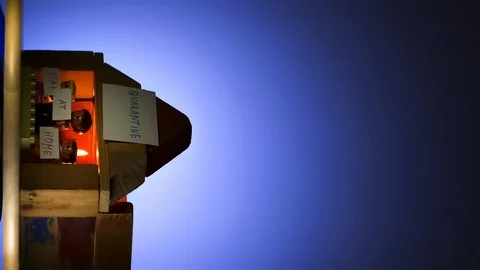 STAY AT HOME message. Stock Footage 127815722