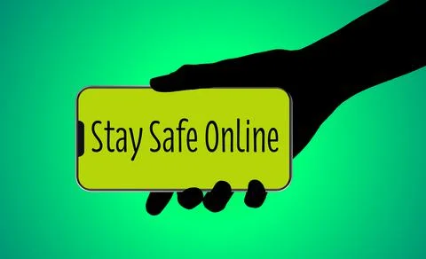 Stay Safe Online Stock Illustration