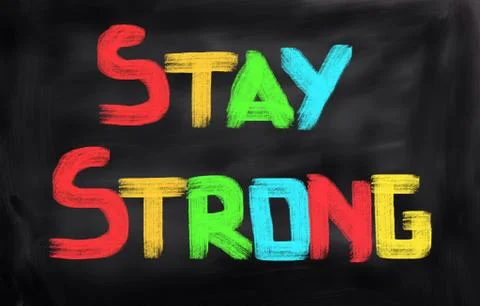 Stay Strong Concept Stock Illustration
