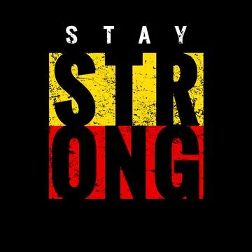 Stay STRONG, creative typography for t shirt design Ilustración de archivo