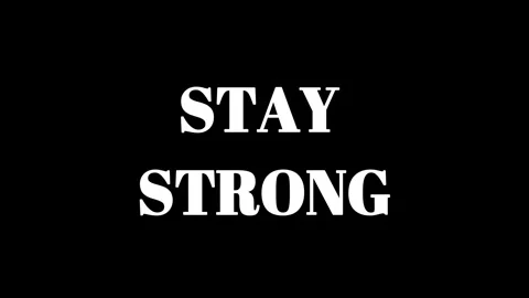 Stay strong text on black background Stock-Footage 337465368