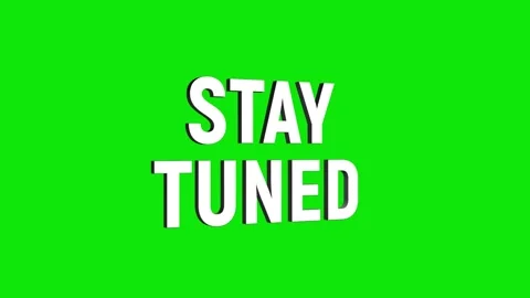 Stay tuned 3d text animation with word rotating effect. streaming and broad.. Video stock 313821976