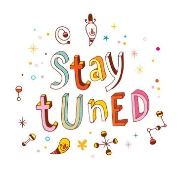 Stay tuned Stock Illustration