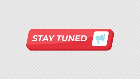 Stay tuned isometric UI button animation Stock Footage 332232454