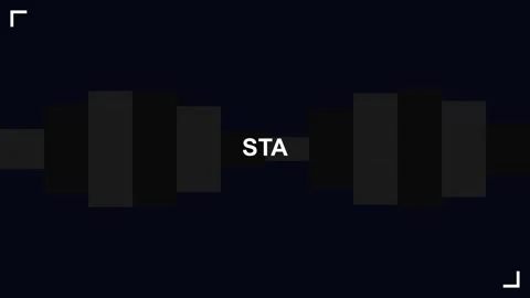 Stay Tuned message graphic for broadcast and social media video content Stock Footage 345585383