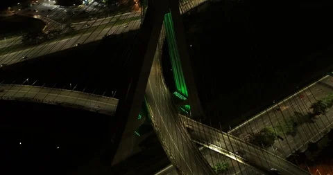 STAYED BRIDGE, PONTE ESTAIADA Quarantine, Quarentena Stock Footage 128020694