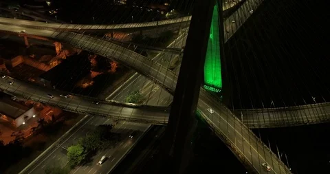 STAYED BRIDGE, PONTE ESTAIADA Quarantine, Quarentena 스톡 동영상 128021209