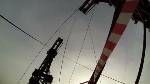 Stayed Bridge  Under Construction Stock Footage 37163543