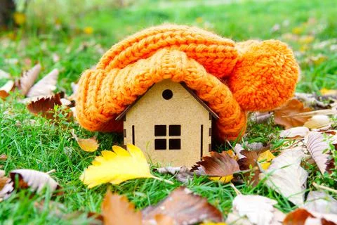 Staying warm without whacking up the heating Stock Photos