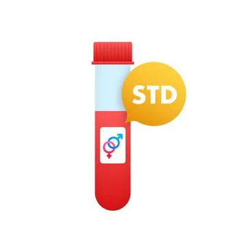 Std for banner design.STD, Sexual transmitted disease vector icon. Stock Illustration