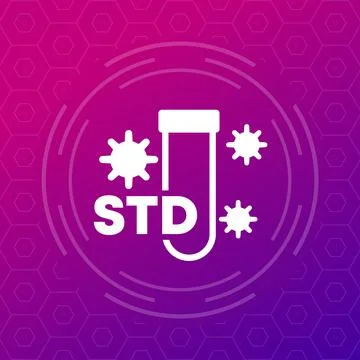 STD test icon for web Stock Illustration