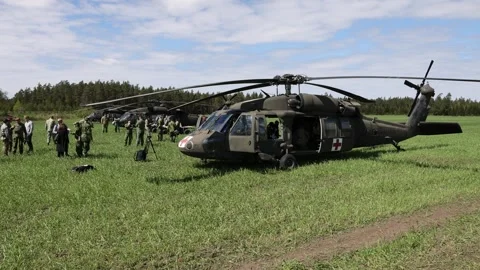 Steadfast Defender 2024, The US Army exercise Swift Response 24 Stock Footage 274666915