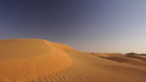 Steadi-cam / gimbal walking through desert in slow motion Stock Footage 109166559