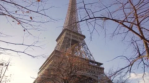 Steadicam Eiffel Tower . Paris . Stock Footage 52750164