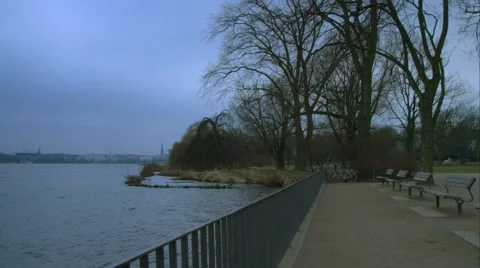 Steady Alster in Hamburg Stock Footage 47126002