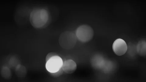 Steady circular bokeh black &amp; white Stock Footage 119285870