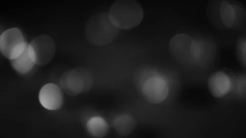 Steady circular bokeh black &amp; white Stock Footage 119285873