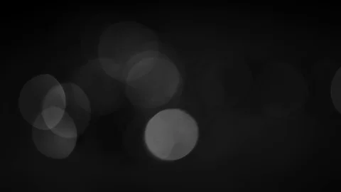 Steady circular bokeh black &amp; white Stock Footage 119285919