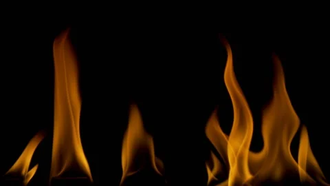 Steady Fire from Bottom Element 01 (HD) Stock Footage 201333798