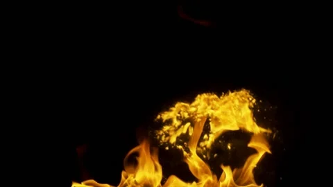 Steady Fire from Bottom Element 07 (HD) Video stock 201333809