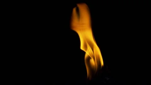 Steady Flame from Bottom Element 04 (HD) Stock Footage 201333850
