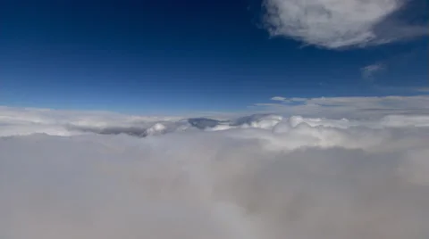 Steady flight above cloud layer Video stock 59414297