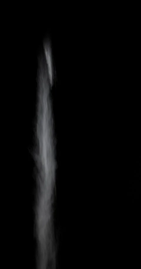 Steady Flow of Fine Ash Particles Isolated Stock Footage 324504287