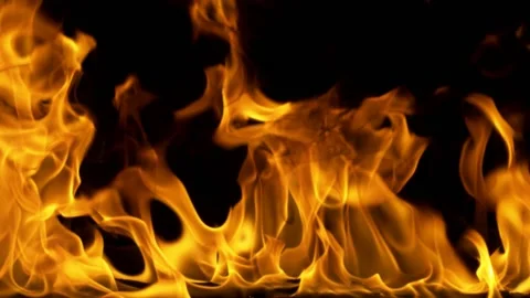 Steady Fullscreen Fire Background Loop 06 (HD) Stock Footage 201333826