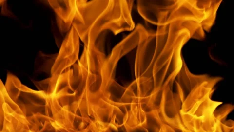 Steady Fullscreen Fire Background Loop 05 (HD) Stock Footage 201333827