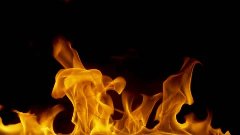 Steady Fullscreen Fire Background Loop 09 (HD) Stock Footage 201333831