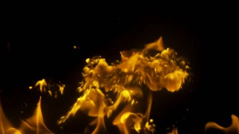 Steady Fullscreen Fire Background Loop 13 (HD) Stock Footage 201333836