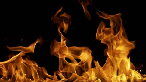 Steady Fullscreen Fire Background Loop 10 (HD) Stock Footage 201333837